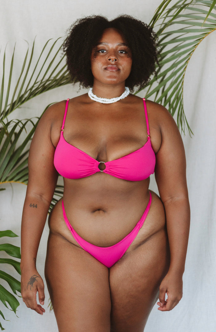 TAHITI MANA Pink Sky Hipster Bikini Bottom – San Lorenzo Bikinis