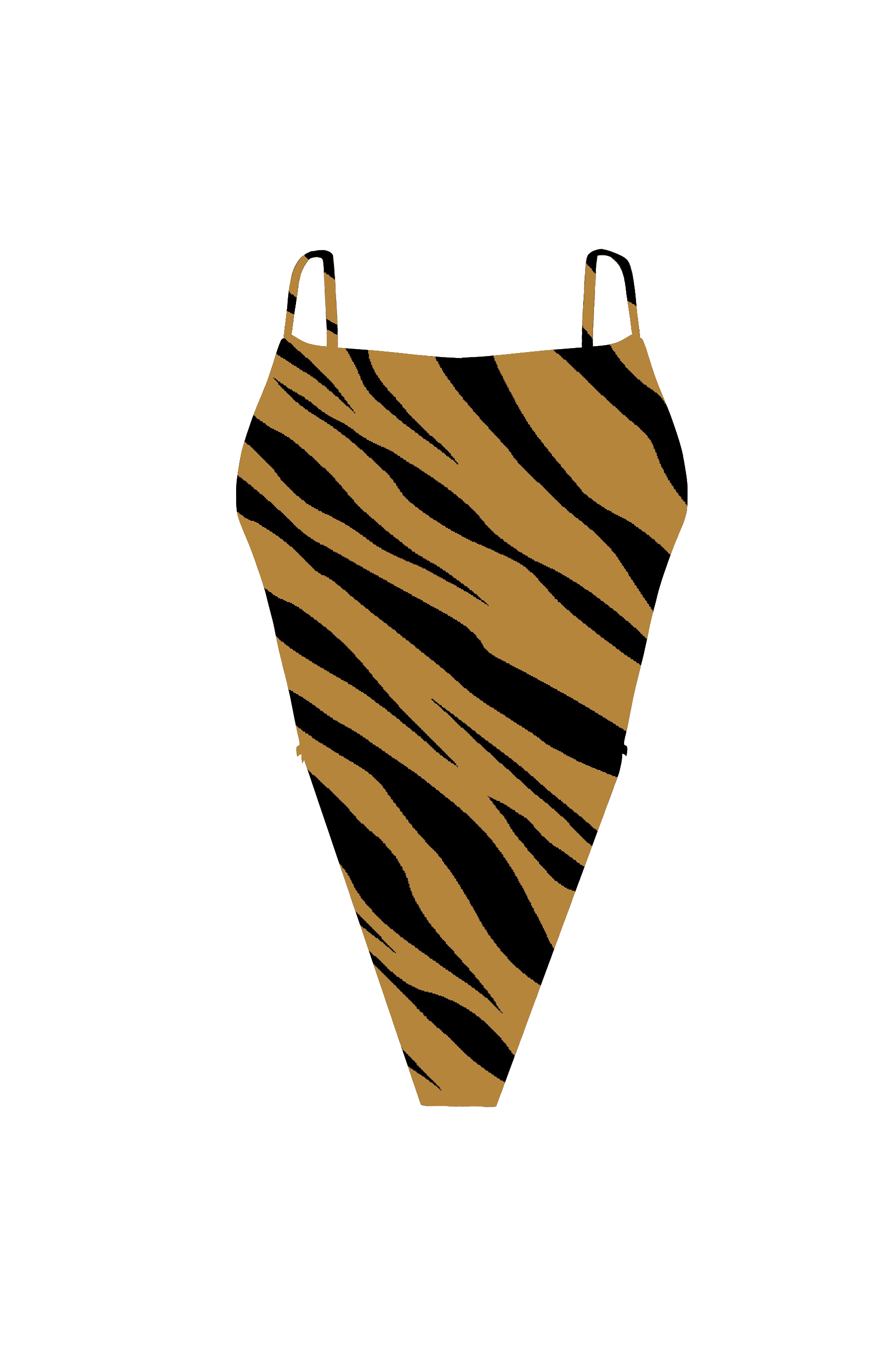 ANIMAL Golden Zebra High Cut Loop One Piece Bikini