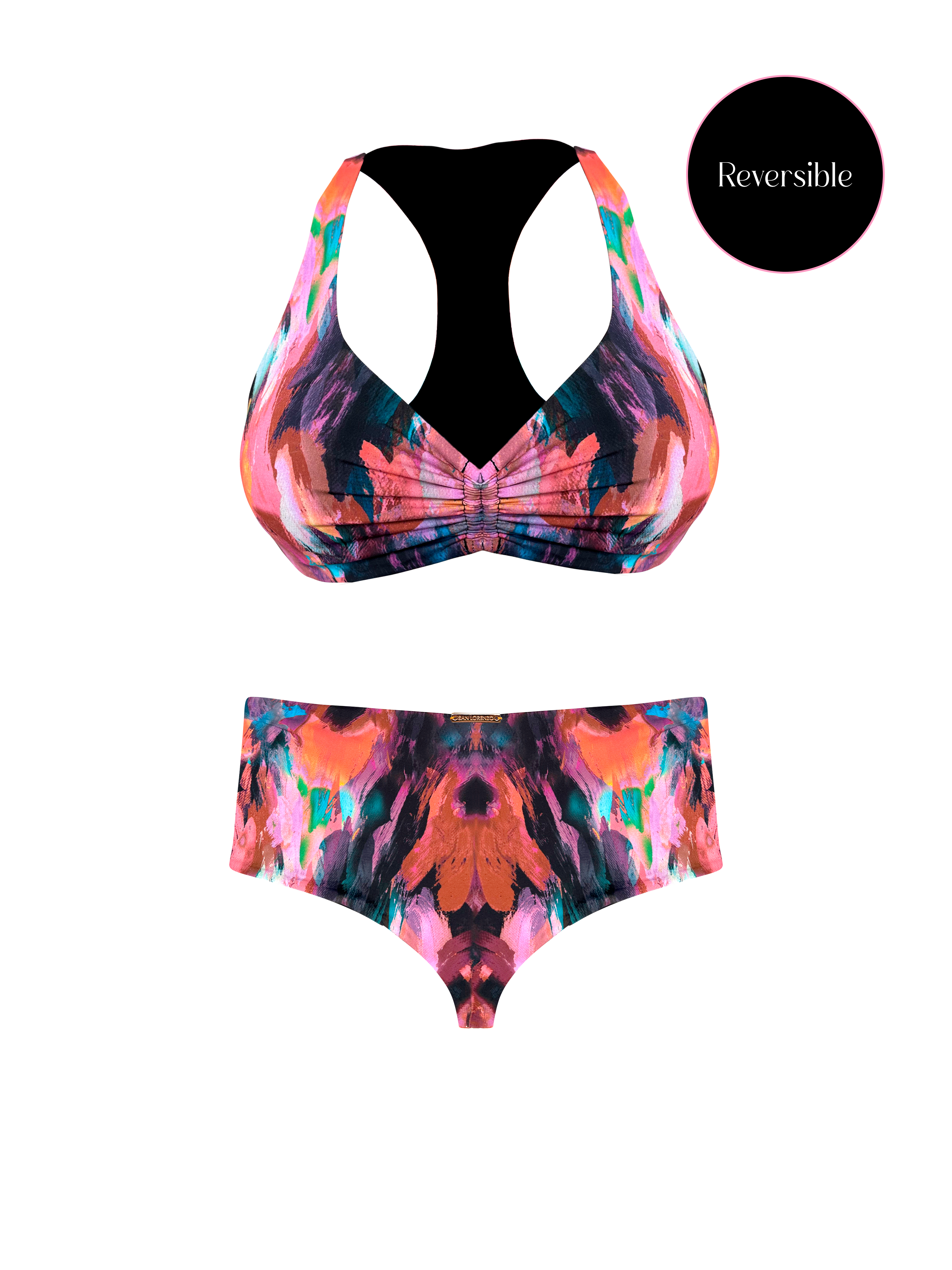 80’s Muse Dream Catcher Twisted Sport Bikini Top