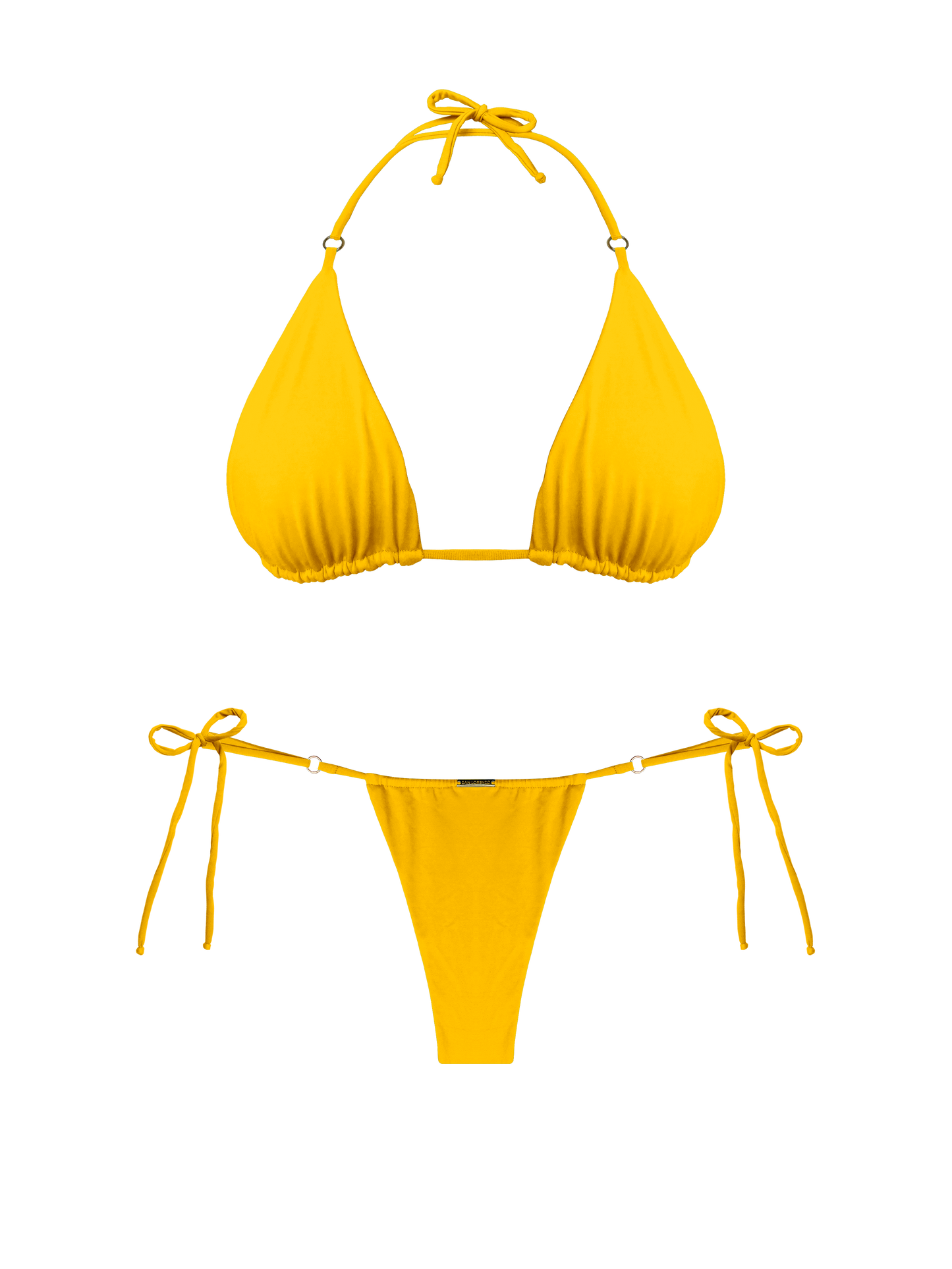 Moorea Golden Island Hoop Ring Bikini Top