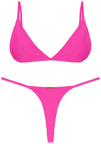 Paradiso Lush Pink Bra Halter Bikini Top