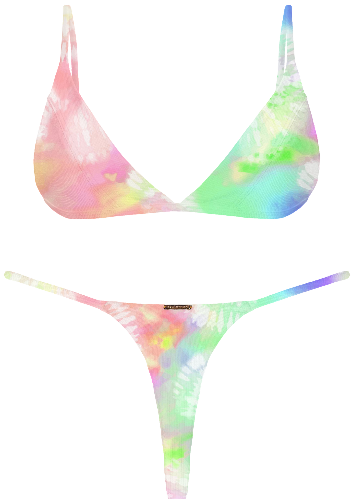 Paradiso Rainbow Bra Halter Bikini Top