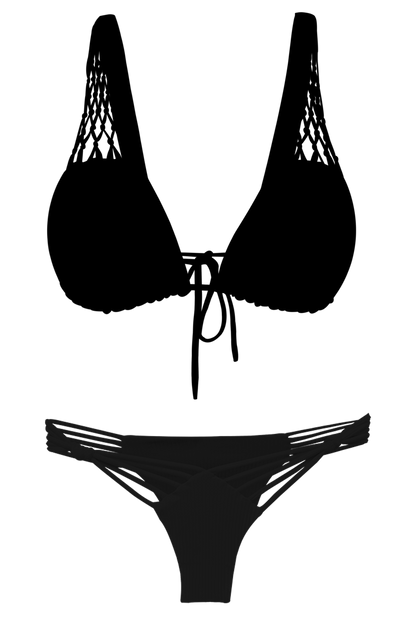 Nikita Black V-Knot Bikini Bottom