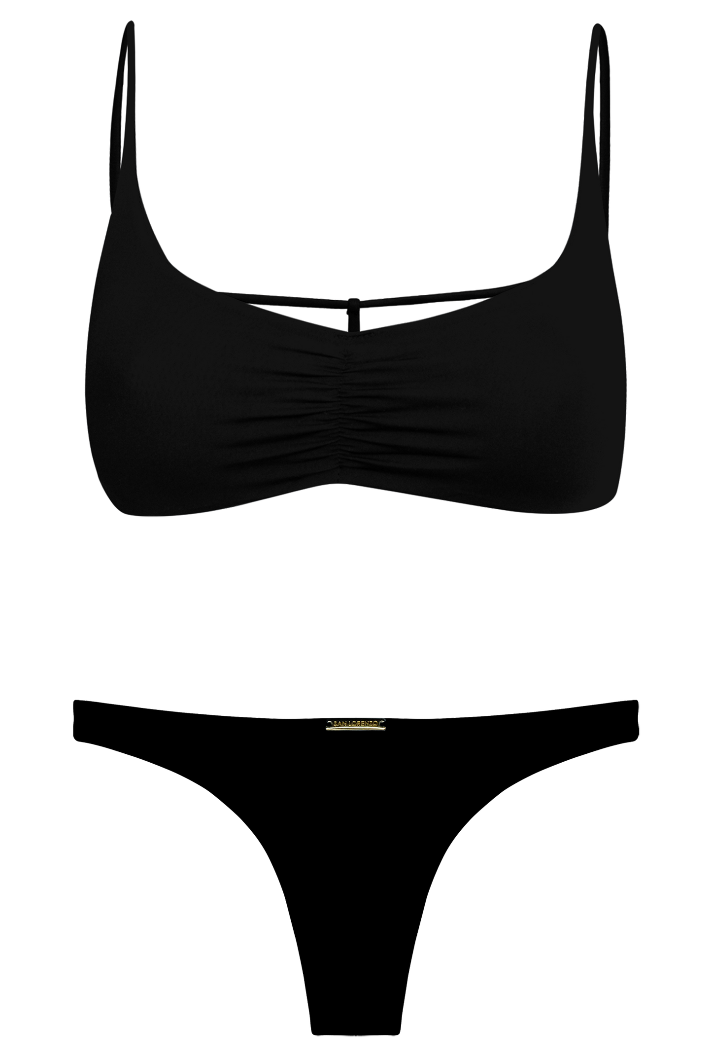 Nikita Black Caged Bra Bikini Top