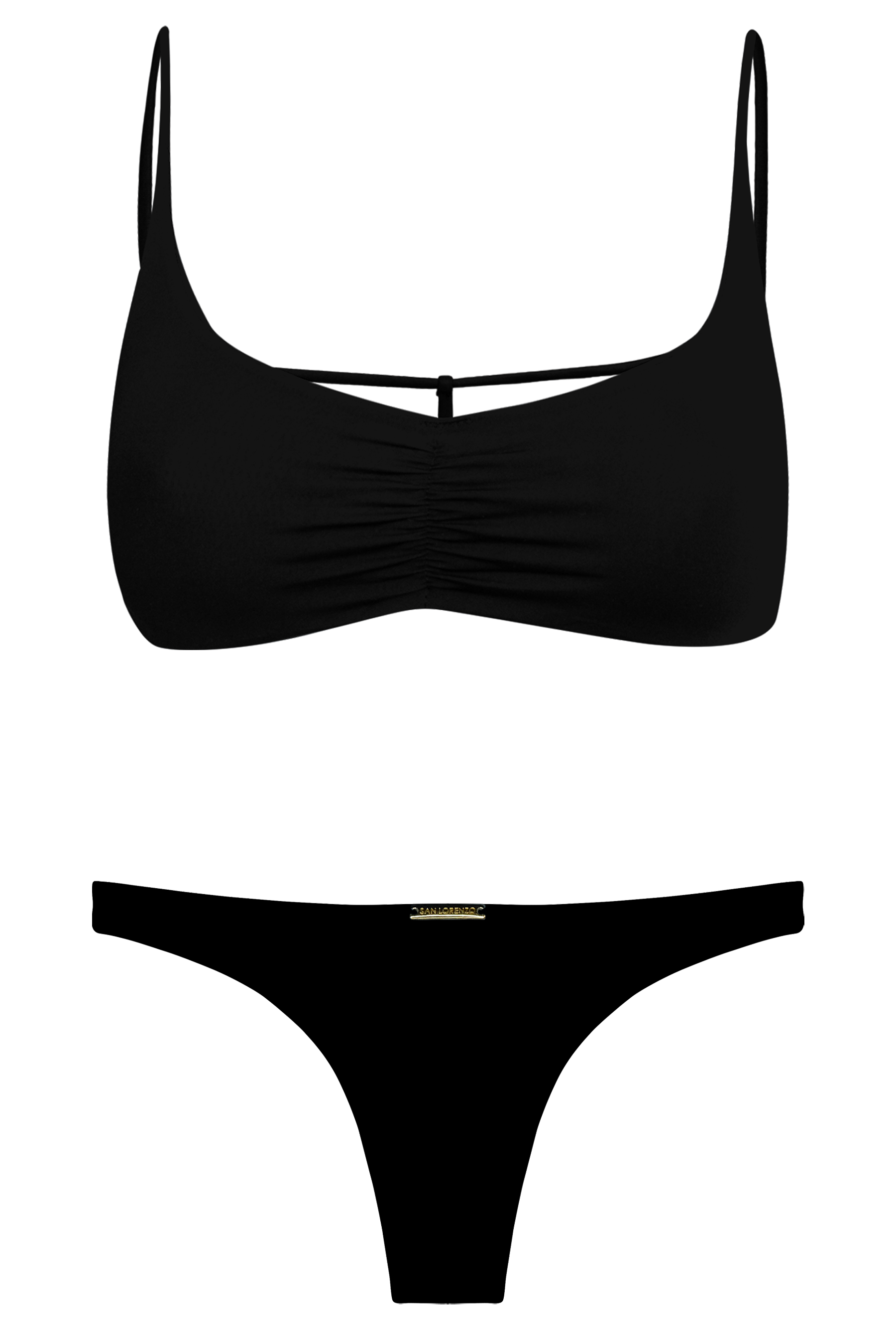 Nikita Black Caged Bra Bikini Top