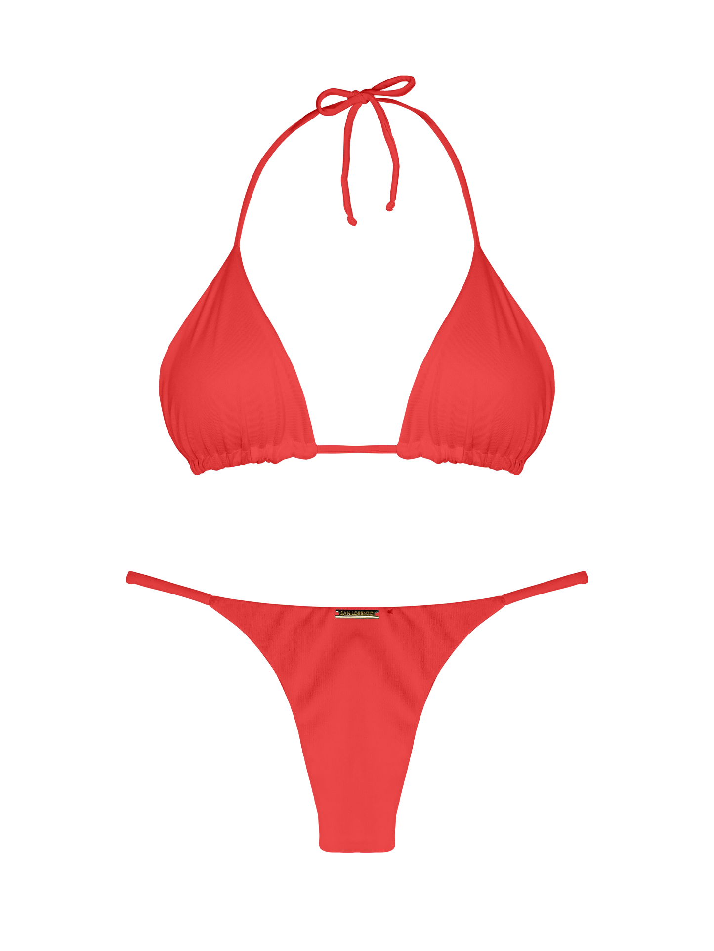 Essential Solids Sunset Blaze Classic Triangle Bikini Top