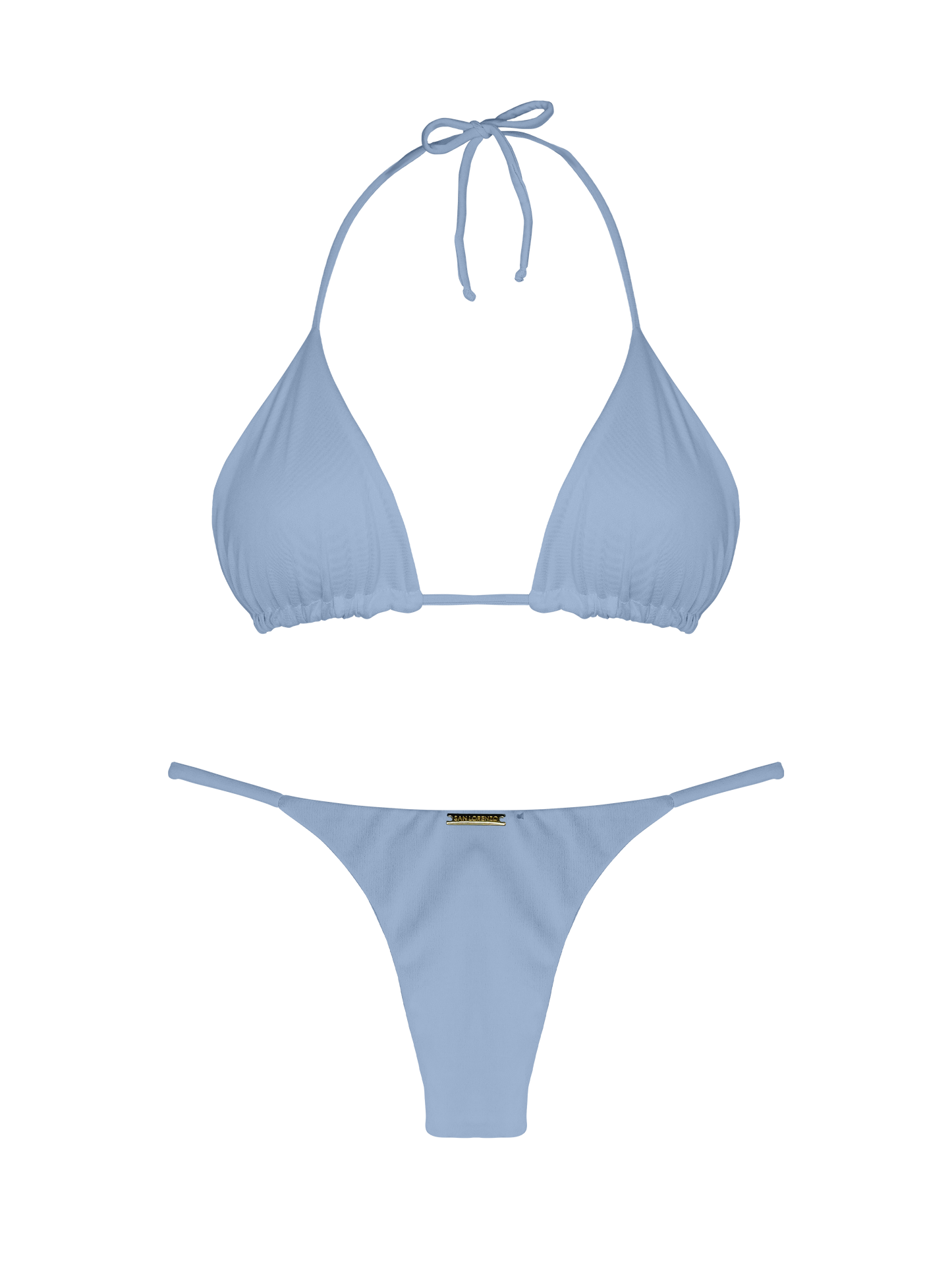 Essential Solids Dreamy Sky Thin Brief Bikini Bottom