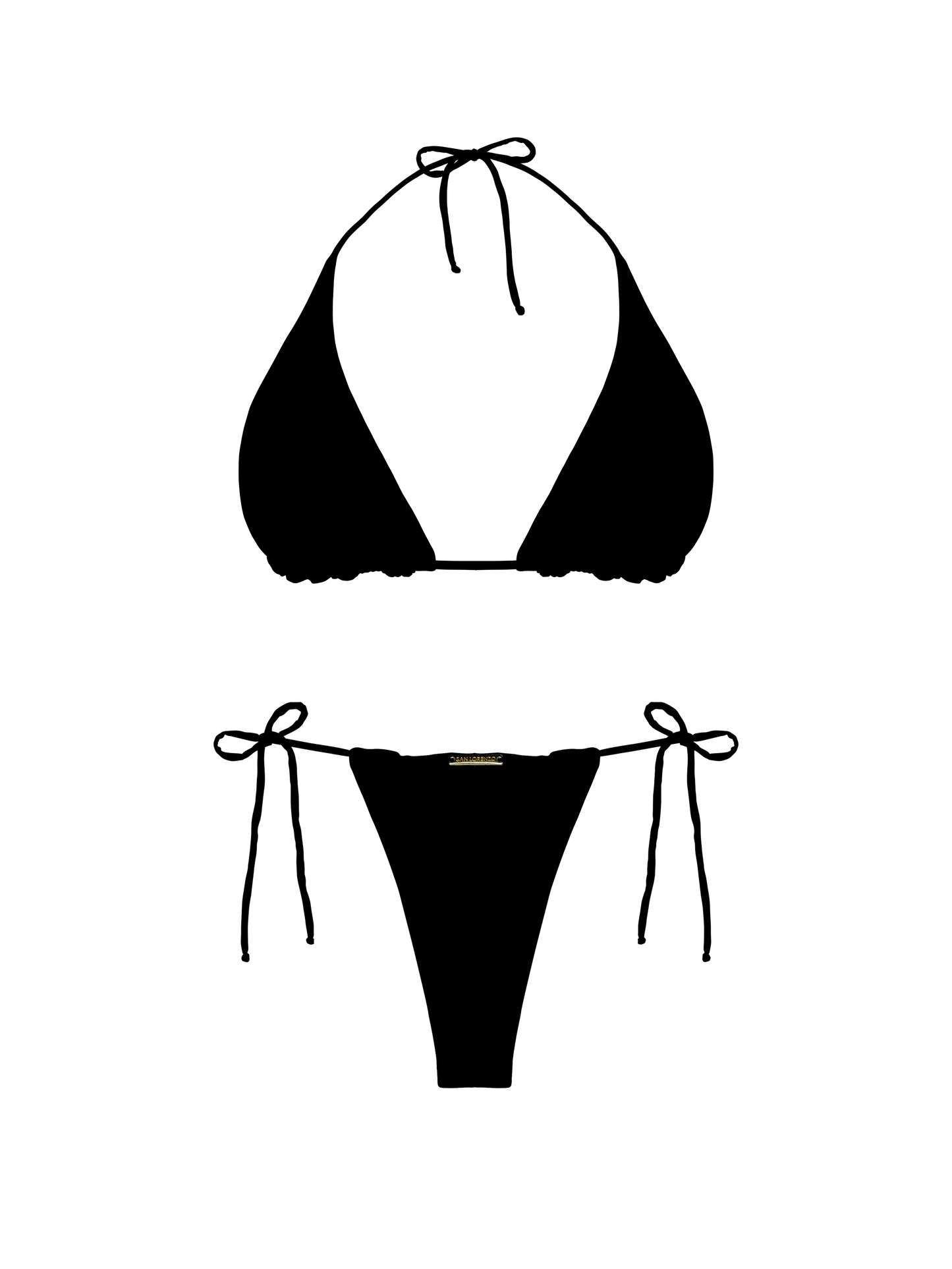 Nikita Black Classic Triangle Bikini Top