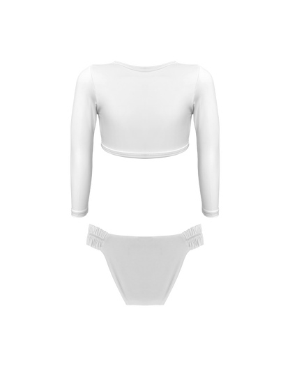 Keiki Paradiso Angel Long Sleeve Cropped Top