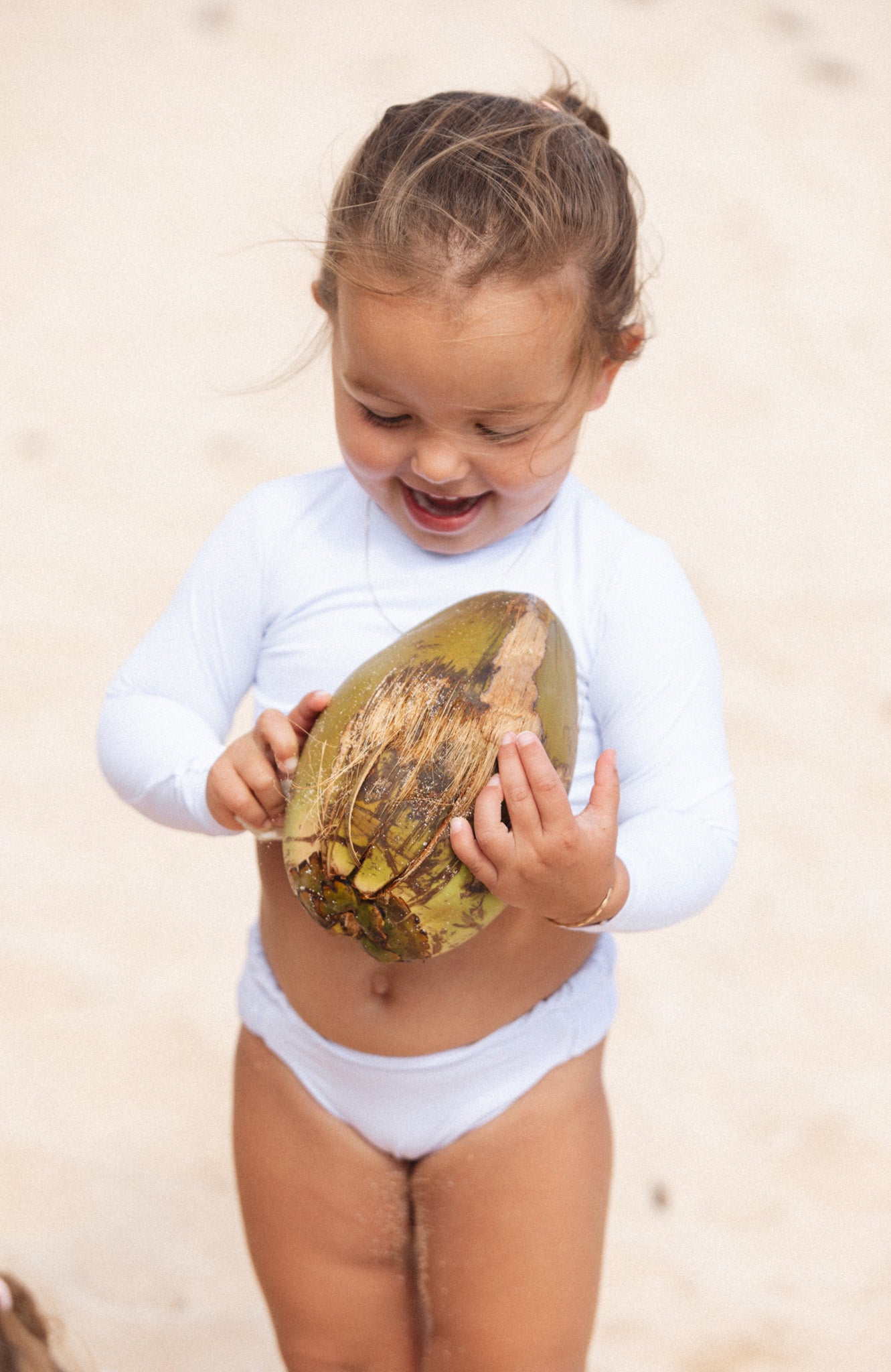 Keiki Paradiso Angel Long Sleeve Cropped Top