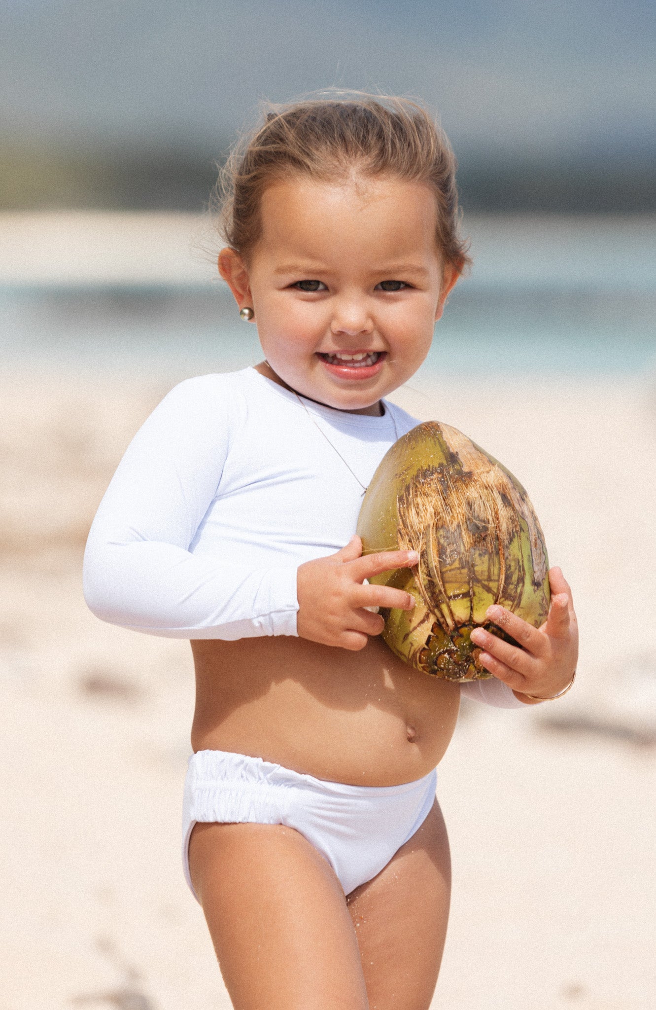 Keiki Paradiso Angel Long Sleeve Cropped Top