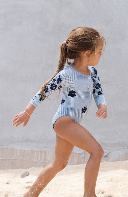Keiki L'Amour Black Roses Long Sleeve One Piece