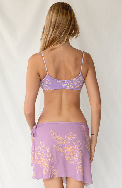 Paradiso Lilac Glow Wrap Skirt