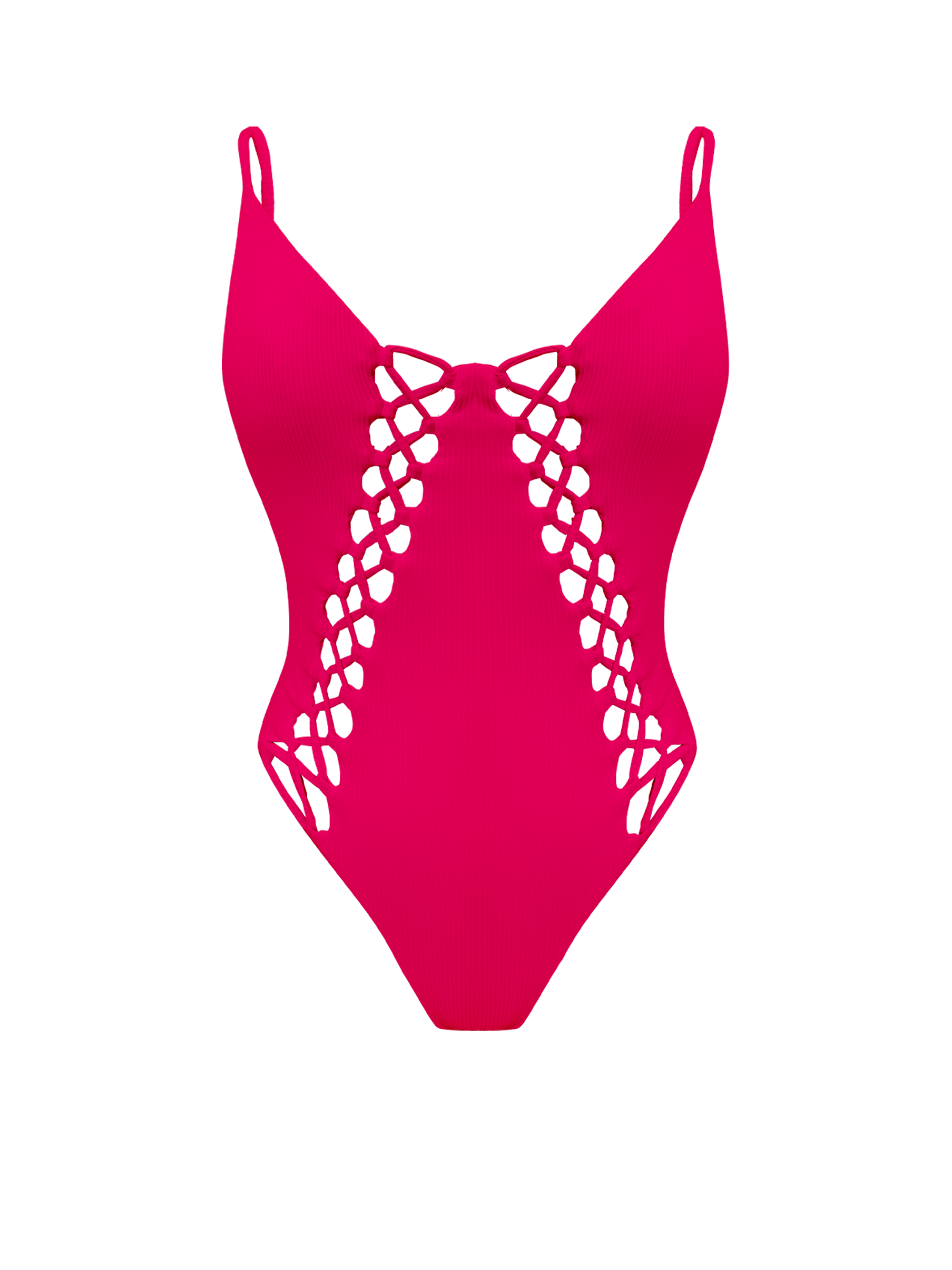 Paradiso Loop Plunge Red Rouge Bikini One Piece