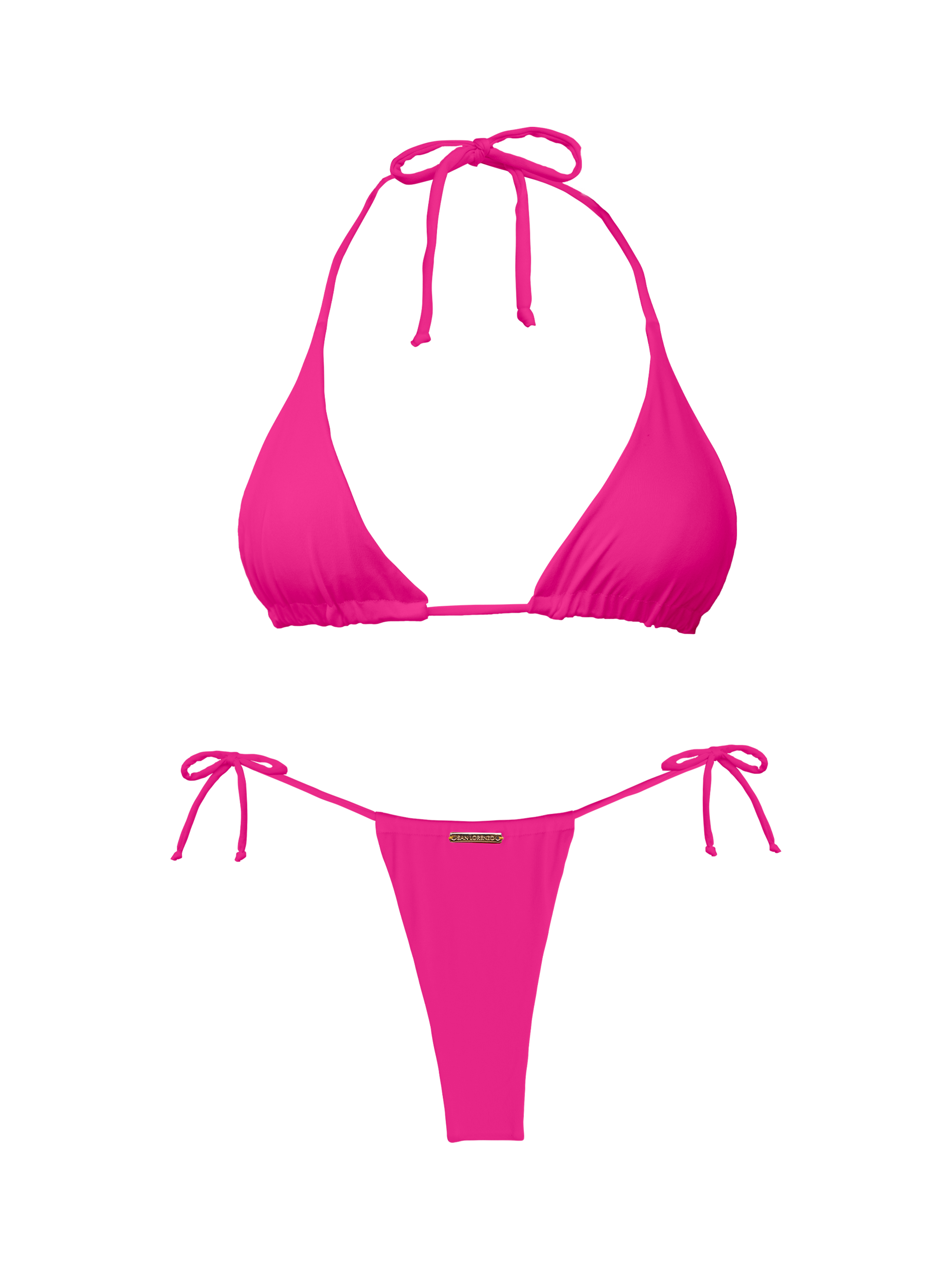 Paradiso Classic Triangle Lush Pink Bikini Top