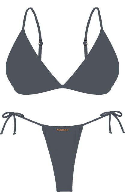 L'Amour Granite Bra Halter Bikini Top