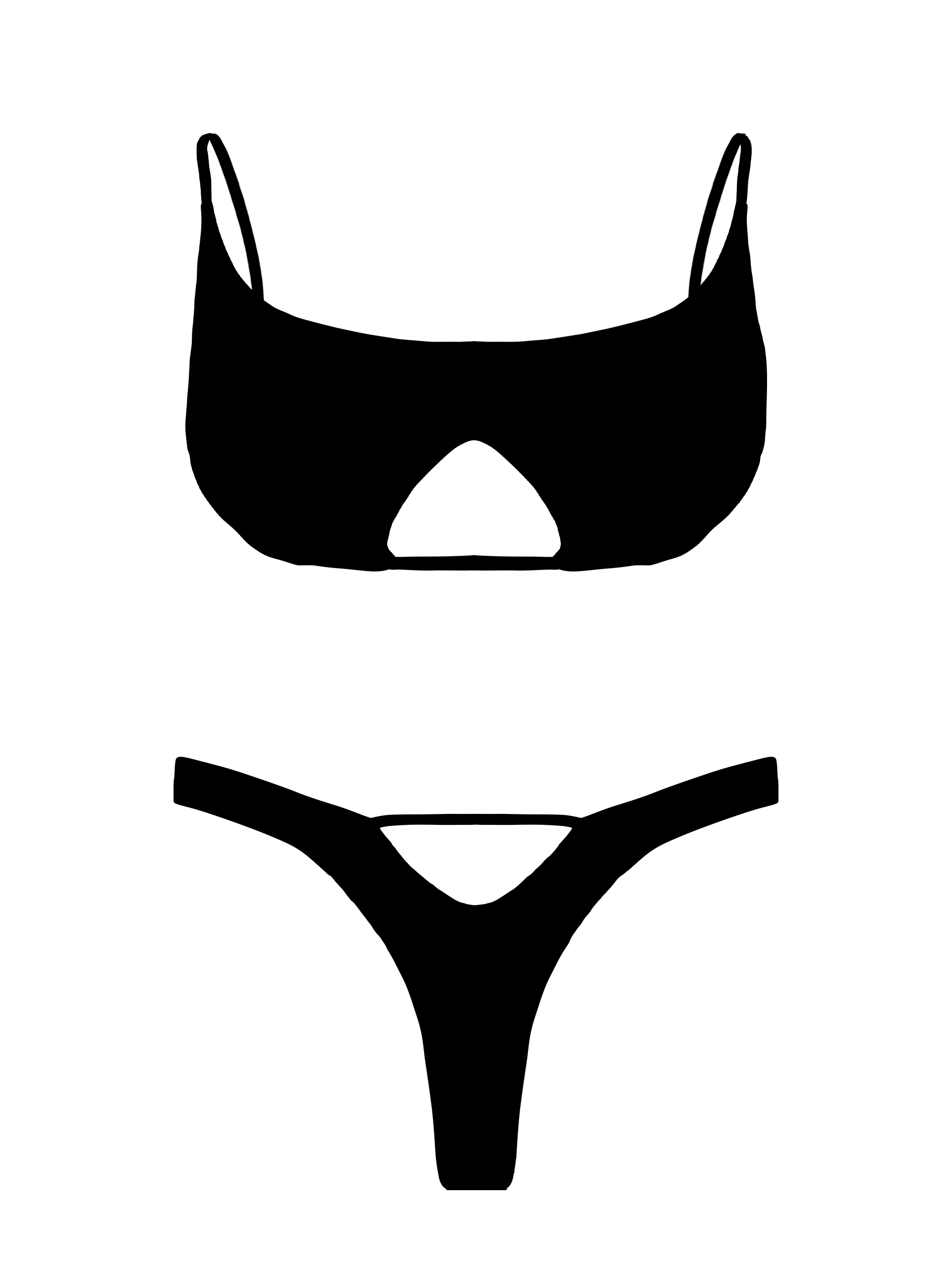 L'Amour Stone Cut Out Bikini Top