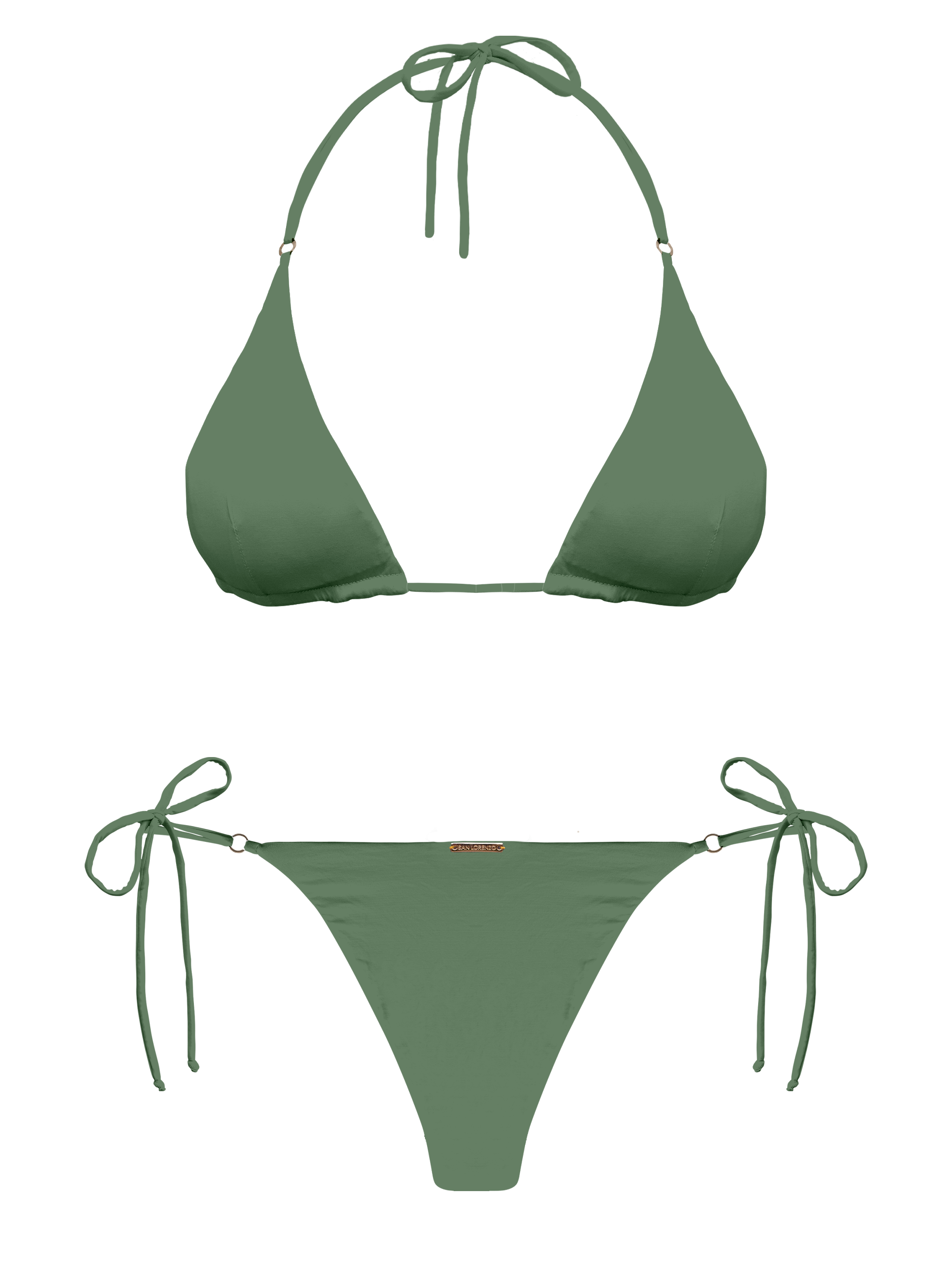 L'Amour Moss Hoop Ring Bikini Top