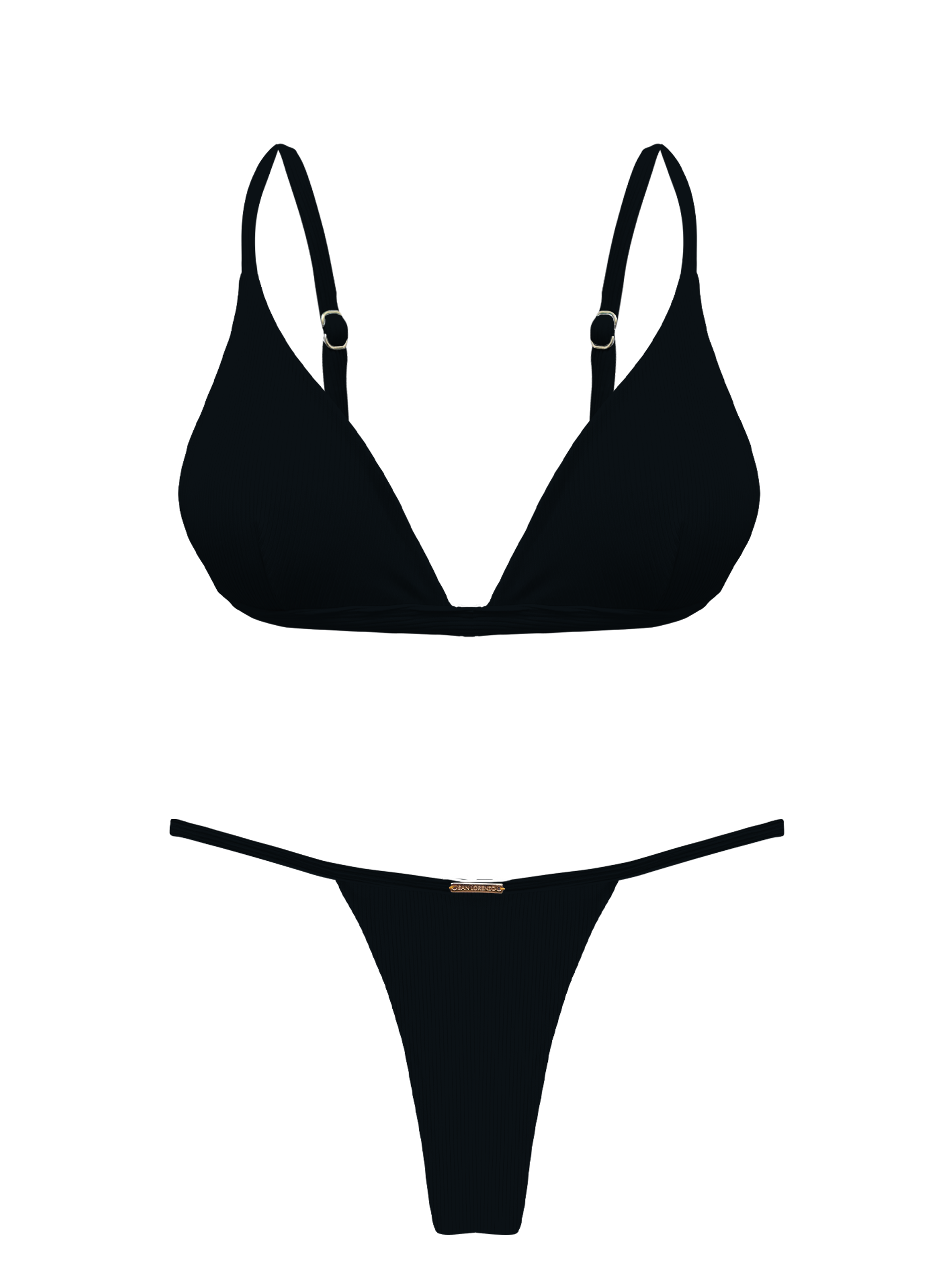 Bonita Obsidian Bra Halter Bikini Top