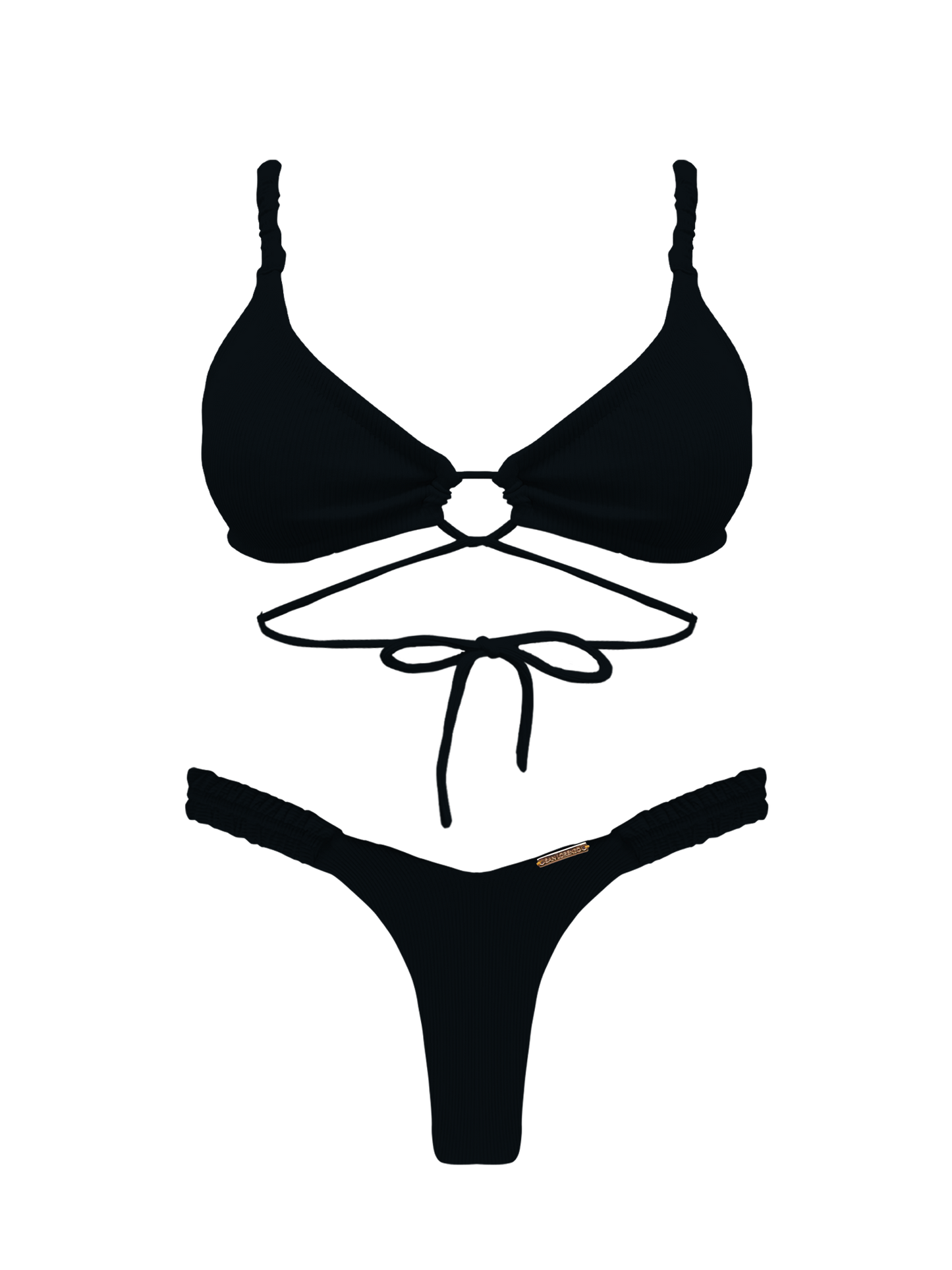 Bonita Obsidian Garder Bikini Bottom