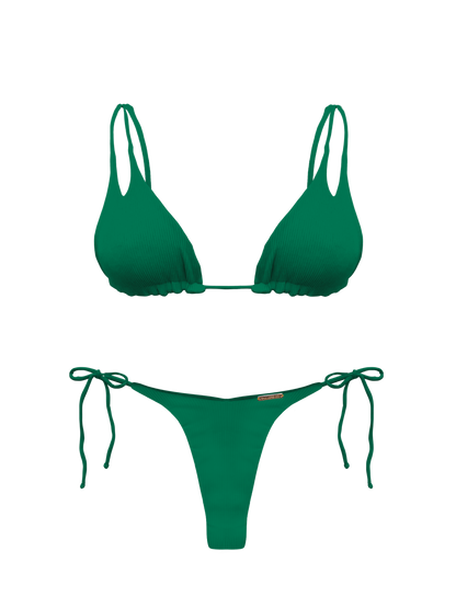 Bonita Oasis High Cut Side Tie Thong Bikini Bottom