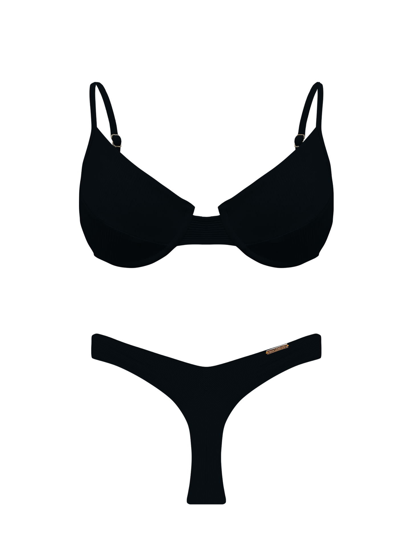 Bonita Obsidian Underwire Bikini Top