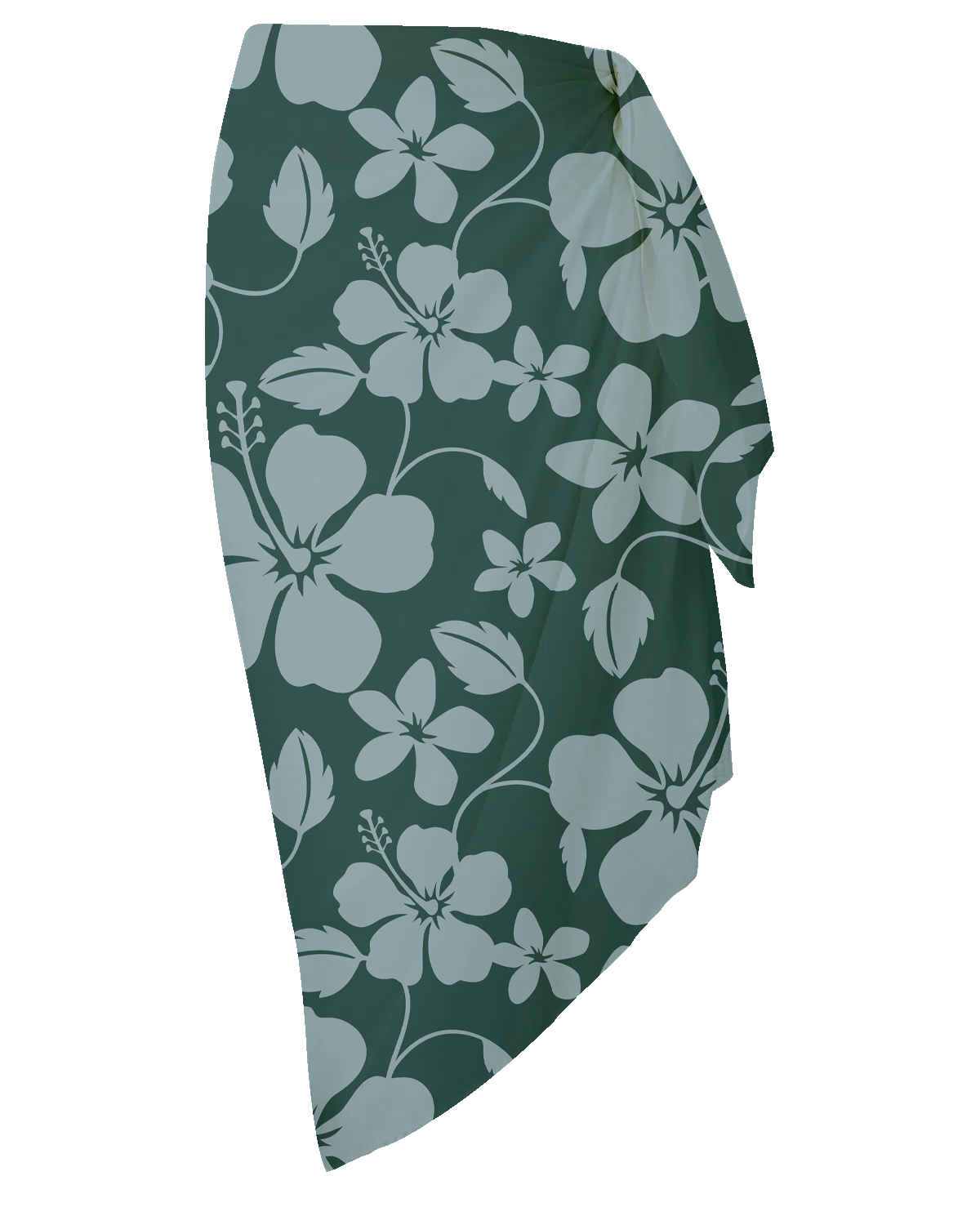 Hibiscus Green Sarong