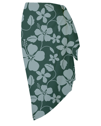 Hibiscus Green Sarong