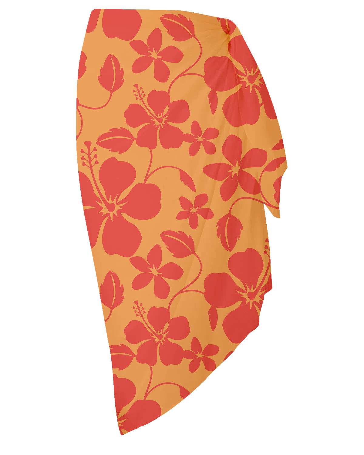 Hibiscus Orange Sarong