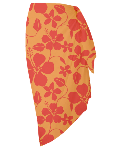 Hibiscus Orange Sarong