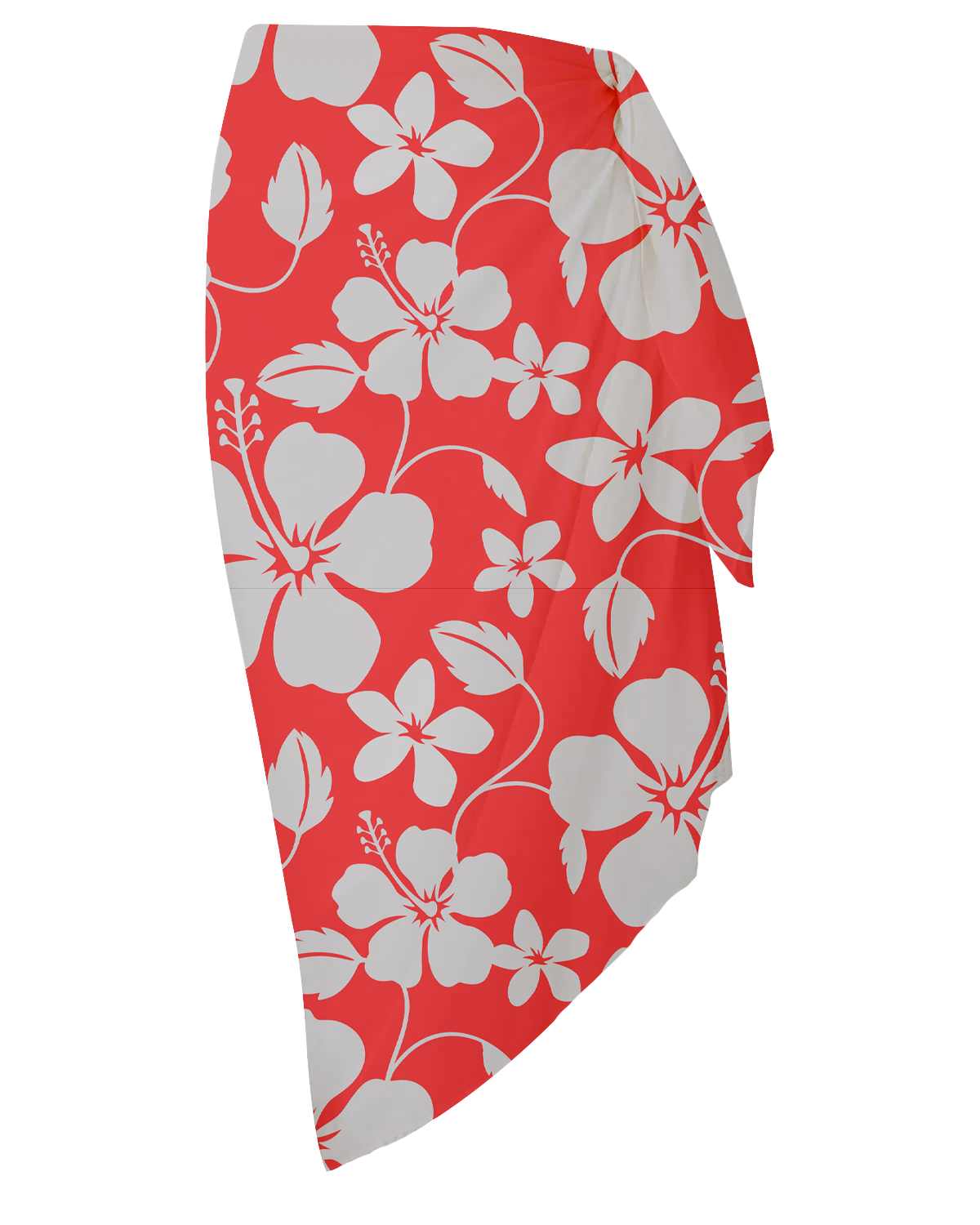 Hibiscus Red Sarong