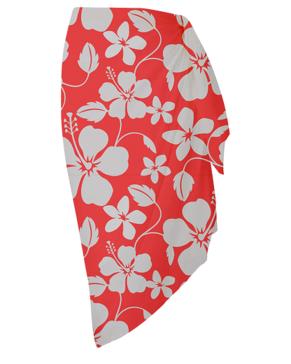 Hibiscus Red Sarong