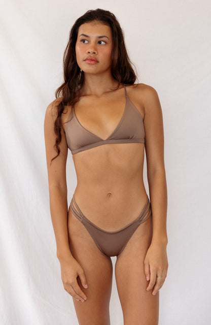 Essential Solids Mudslide Magic Cross Back Bikini Top