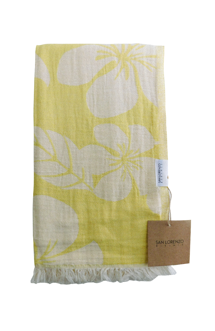 Flower Yellow Towel