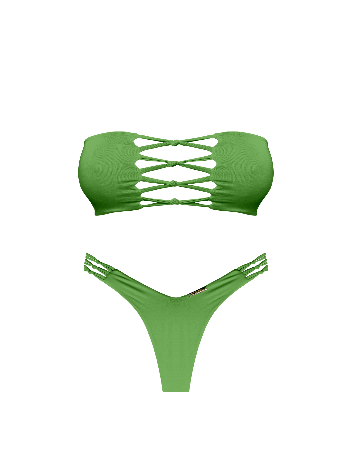 Moorea Rainforest Blend Braided Bandeau Bikini Top