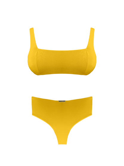 Moorea Golden Island High Waist Bikini Bottom