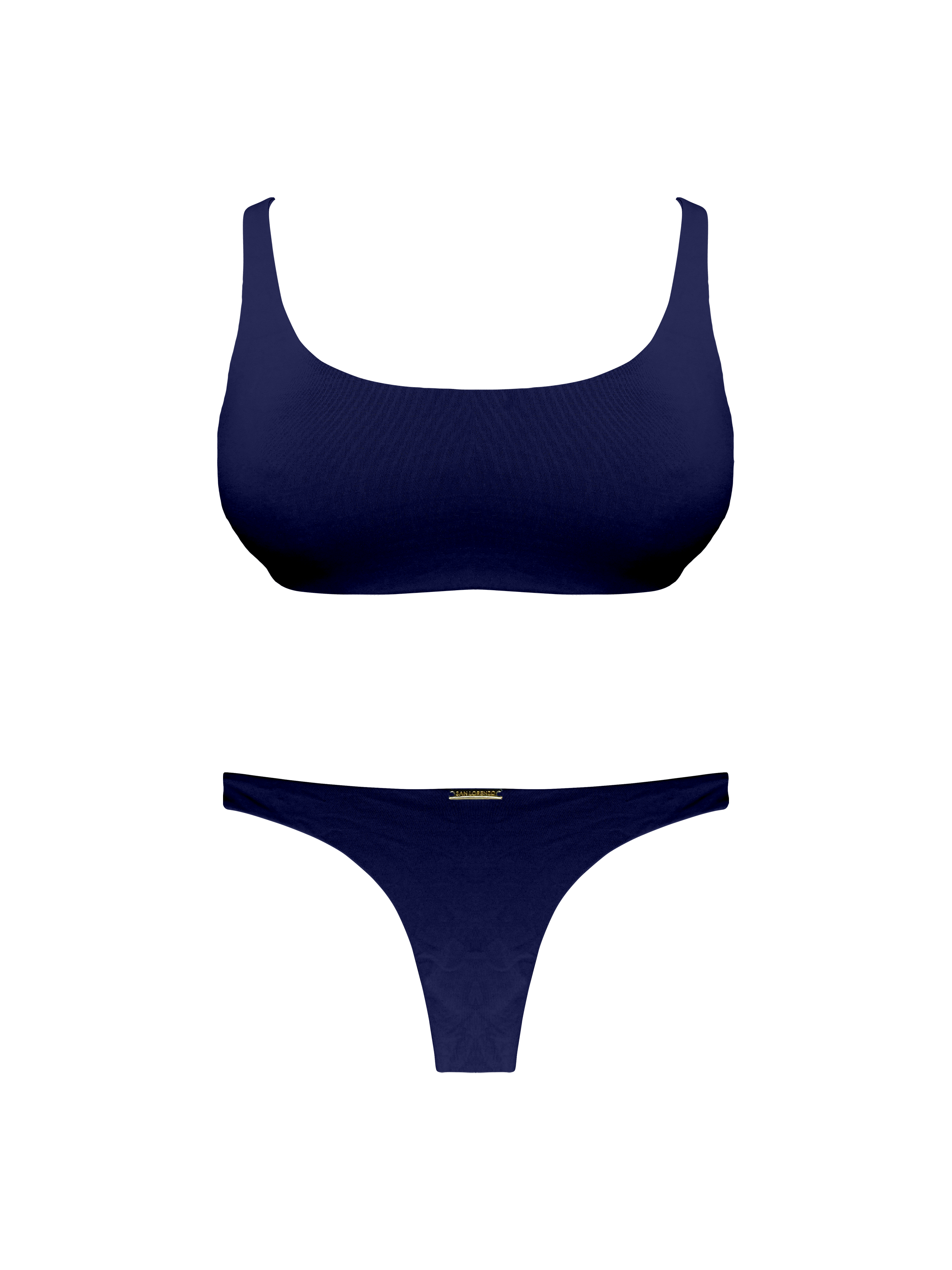 Moorea Voyager Indigo Thong Brief Bikini Bottom