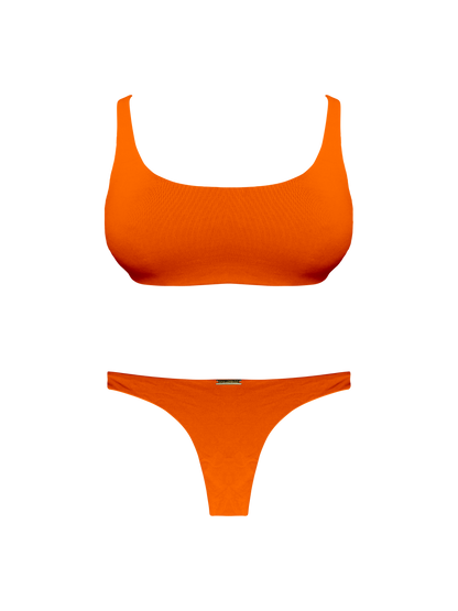 Moorea Saffron Glow Thong Brief Bikini Bottom