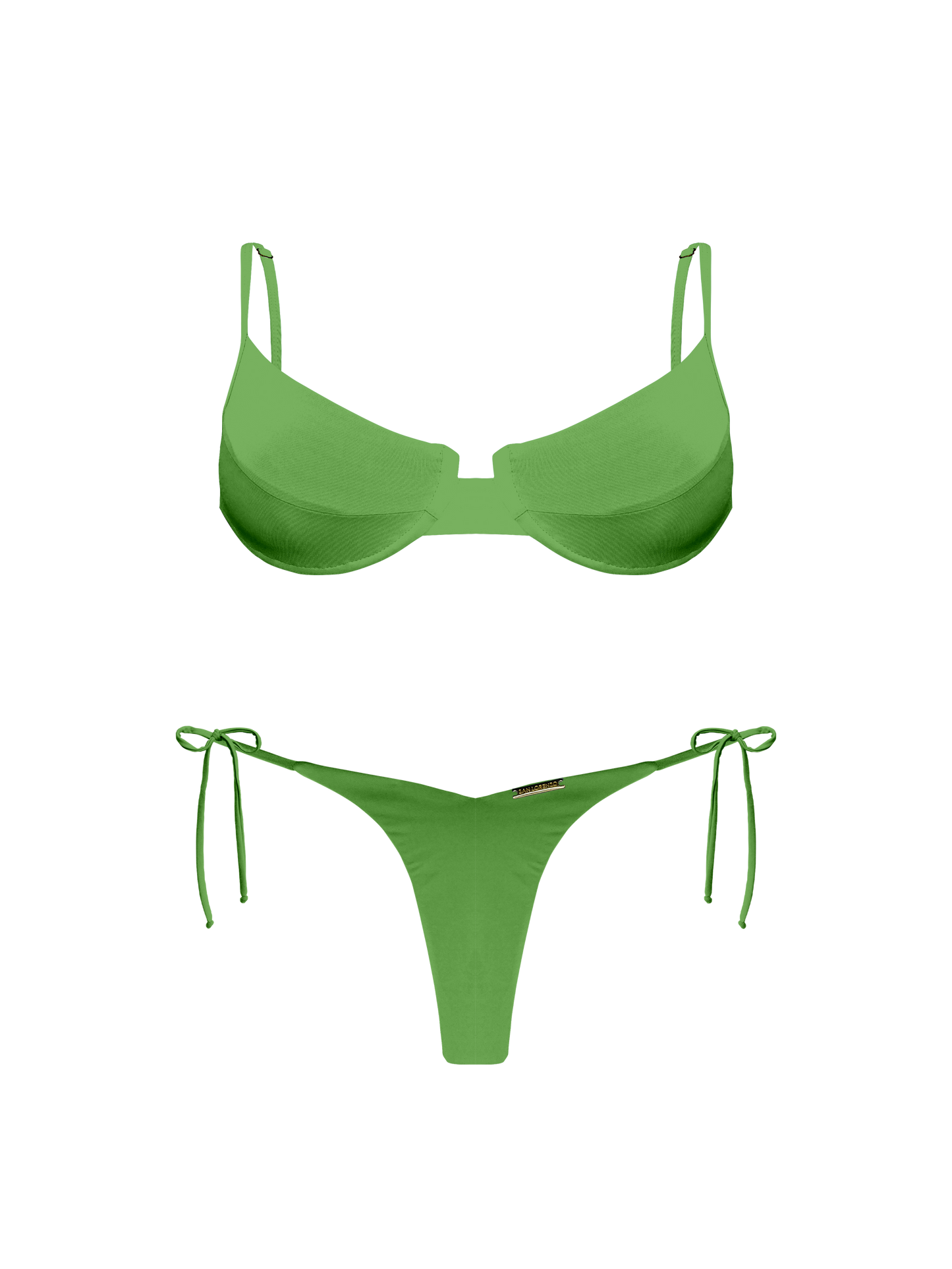 Moorea Rainforest Blend High Cut Side Bikini Tie Bikini Bottom