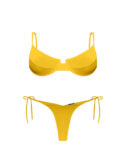 Moorea Golden Island Underwire Bikini Top