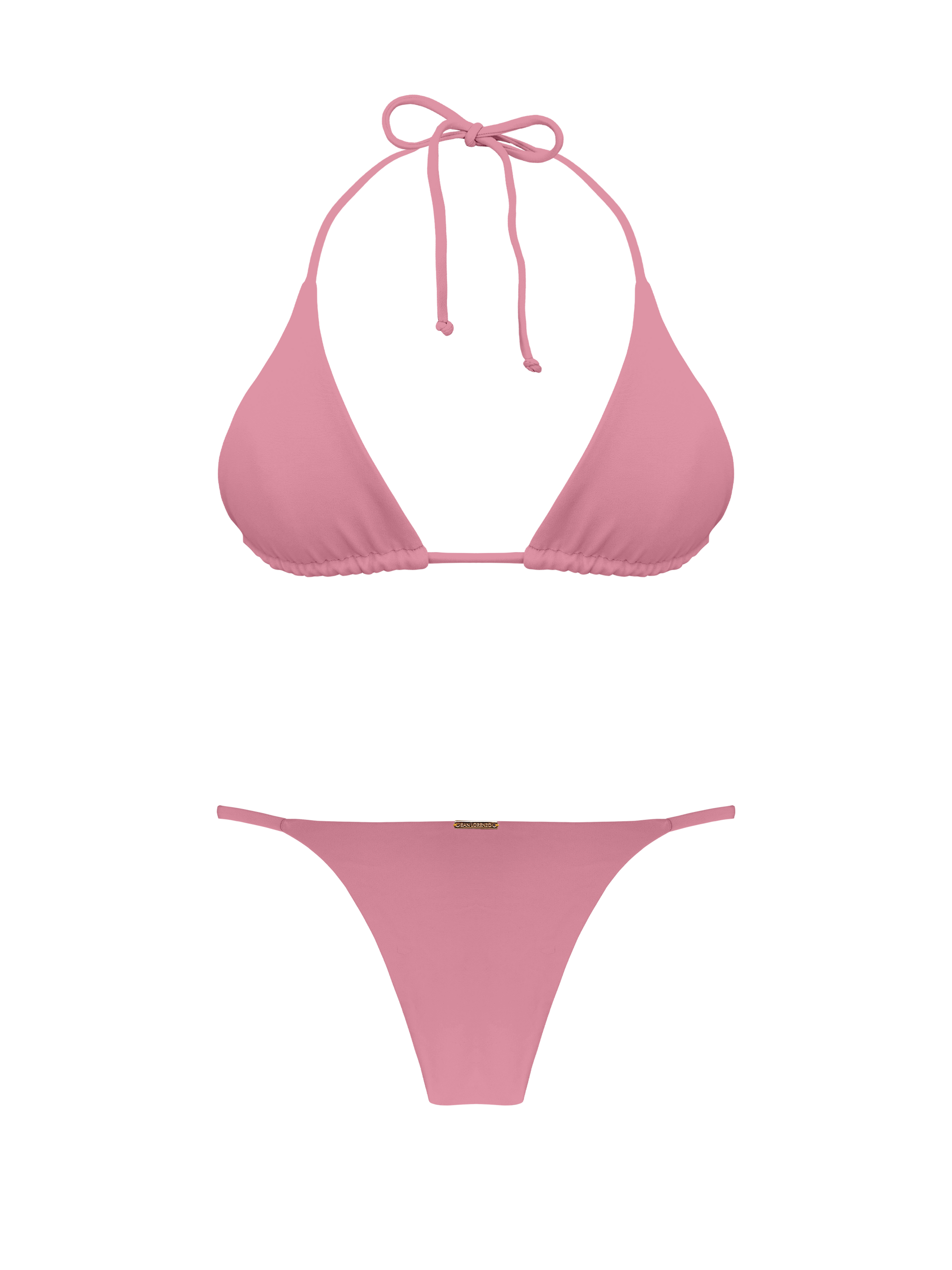 Top Classic X-Small San Pink Coral San Colletion Triangle Bikini Lorenzo – Lorenzo By Top Bikinis
