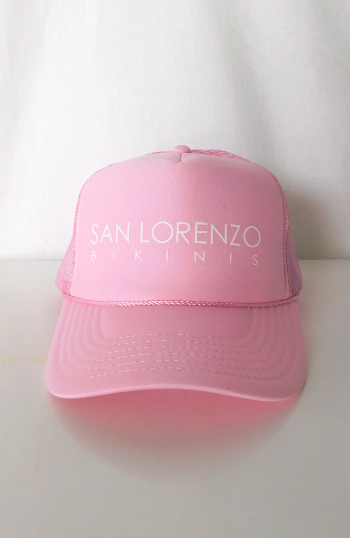 San Lorenzo Bikinis Trucker Hat Soft Pink