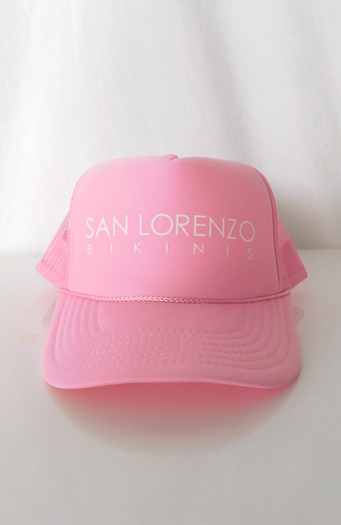 San Lorenzo Bikinis Trucker Hat Pink