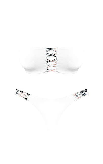 Island Palms Striking Reef Braided Thong Bikini Bottom