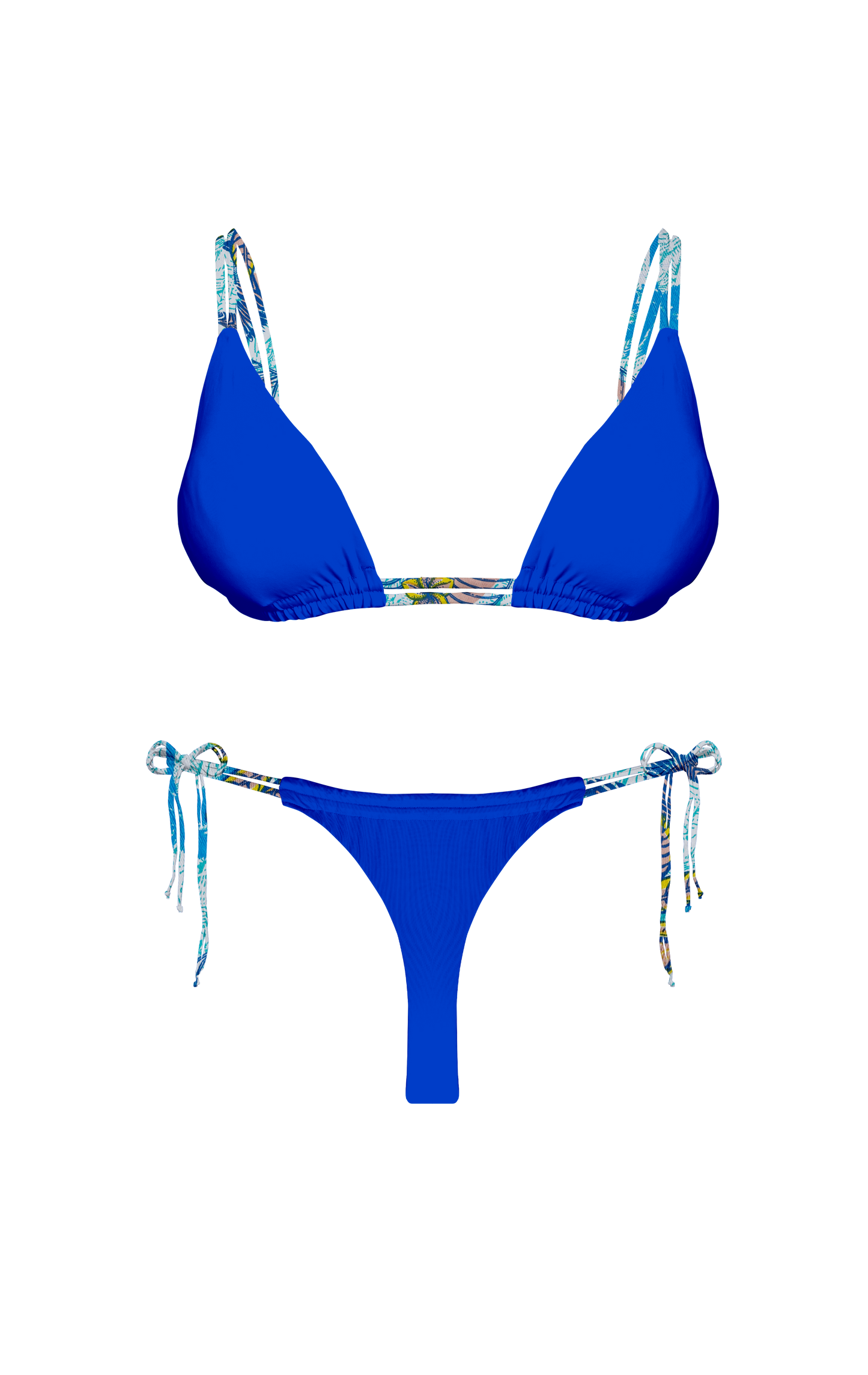 Island Palms Sea Glow Double Loop String Bikini Bottom