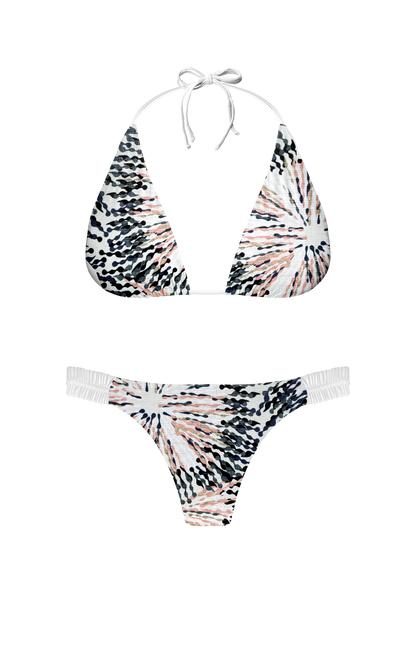 Island Palms Vanilla Mist Classic Triangle Bikini Top