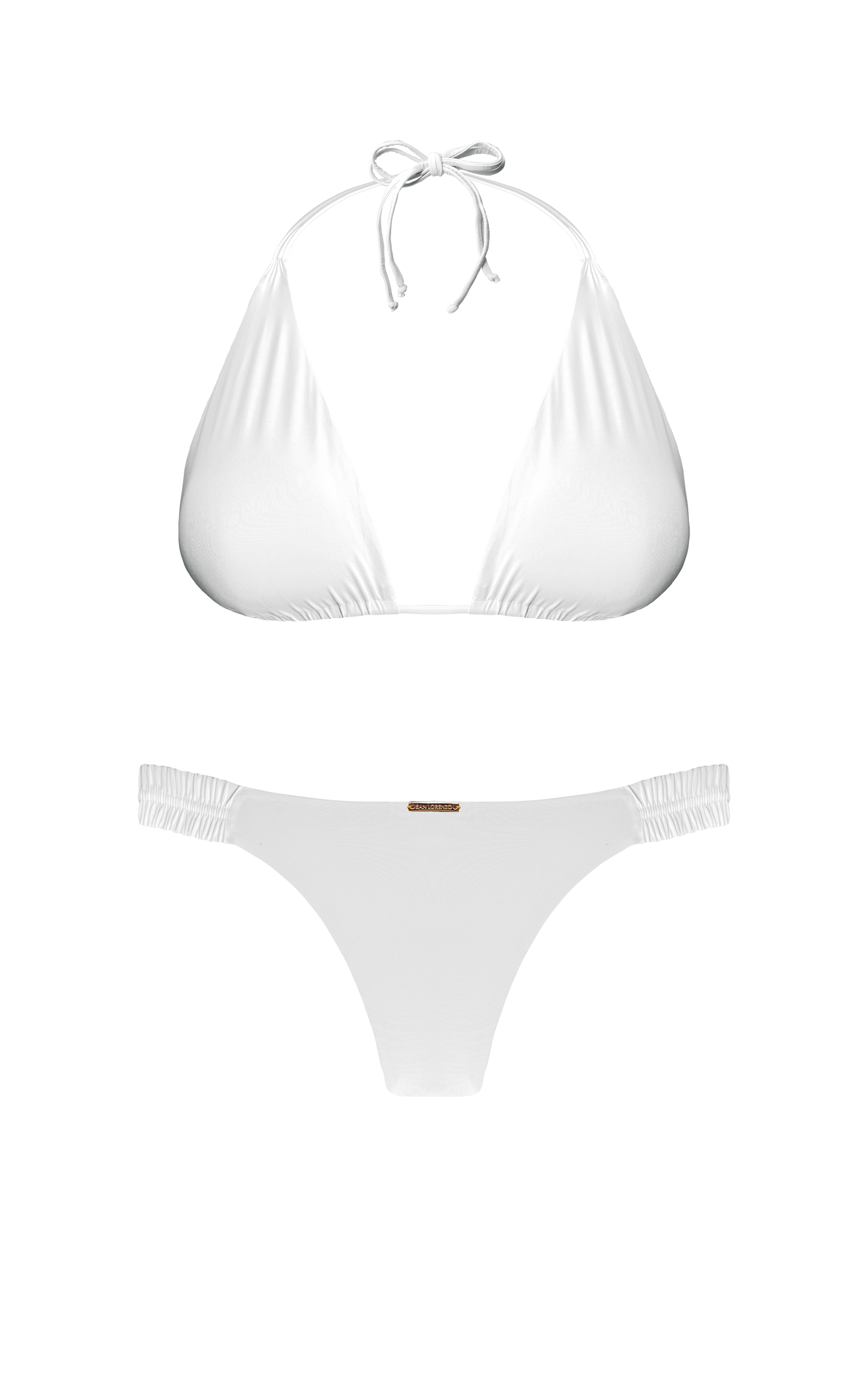 Island Palms Vanilla Mist Classic Triangle Bikini Top