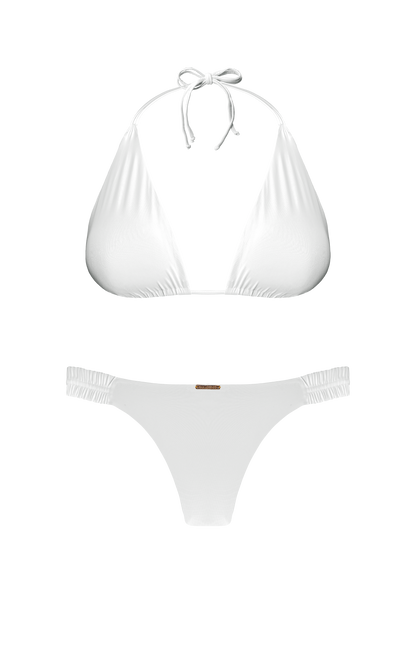 Island Palms Vanilla Mist Classic Triangle Bikini Top