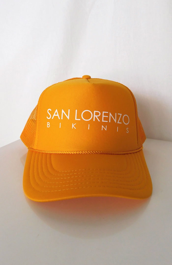 San Lorenzo Bikinis Trucker Hat Gold